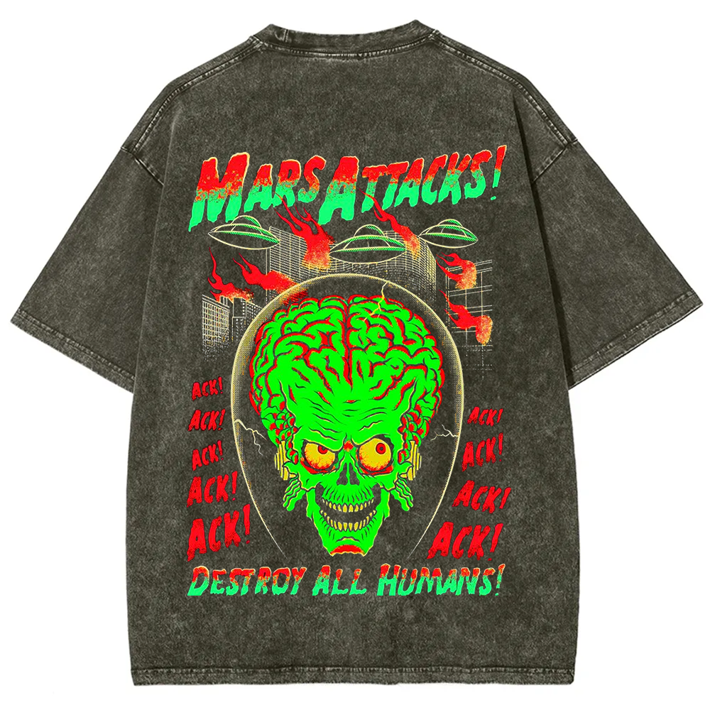 Unisex Vintage Washed Mars Attacks T-Shirt