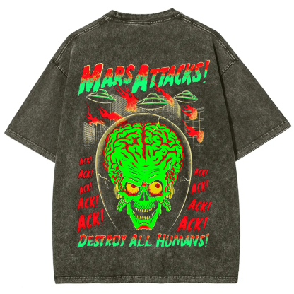 Unisex Vintage Washed Mars Attacks T-Shirt