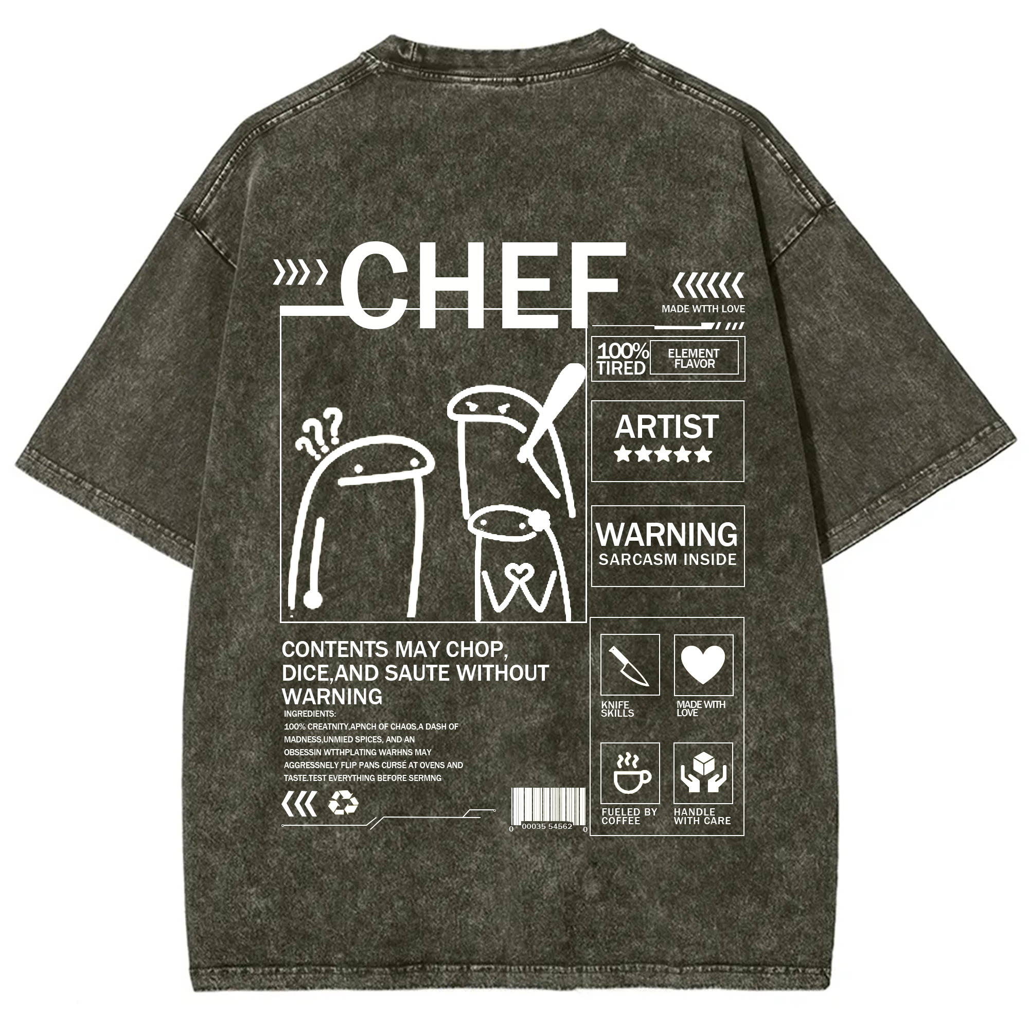 Chef Solid Color Unisex T-shirt
