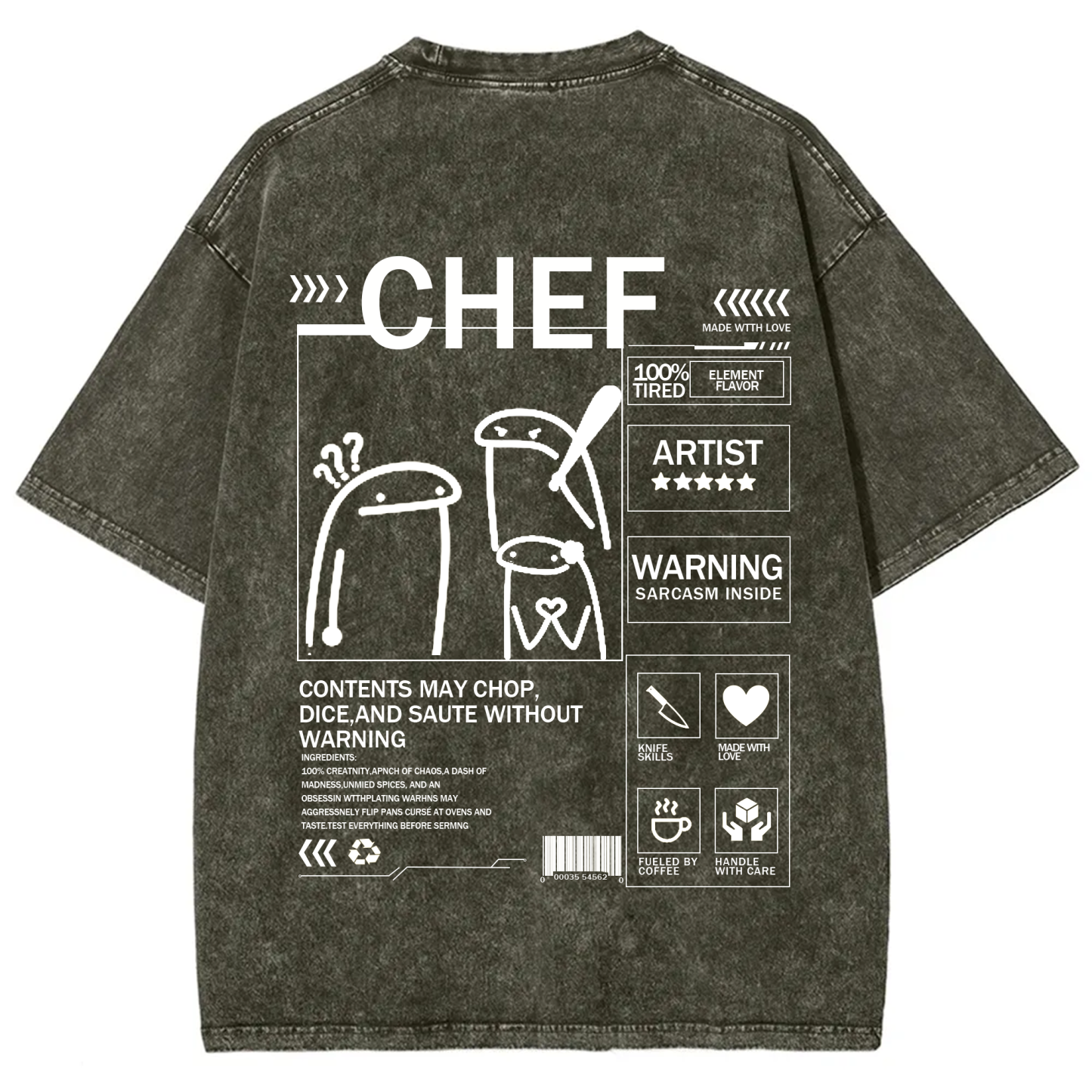 Chef Solid Color Unisex T-shirt