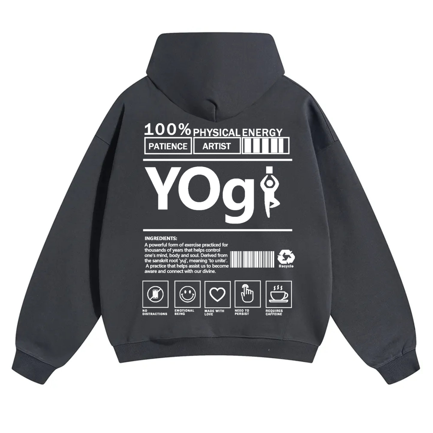 Yogi Solid Color Unisex Hoodie