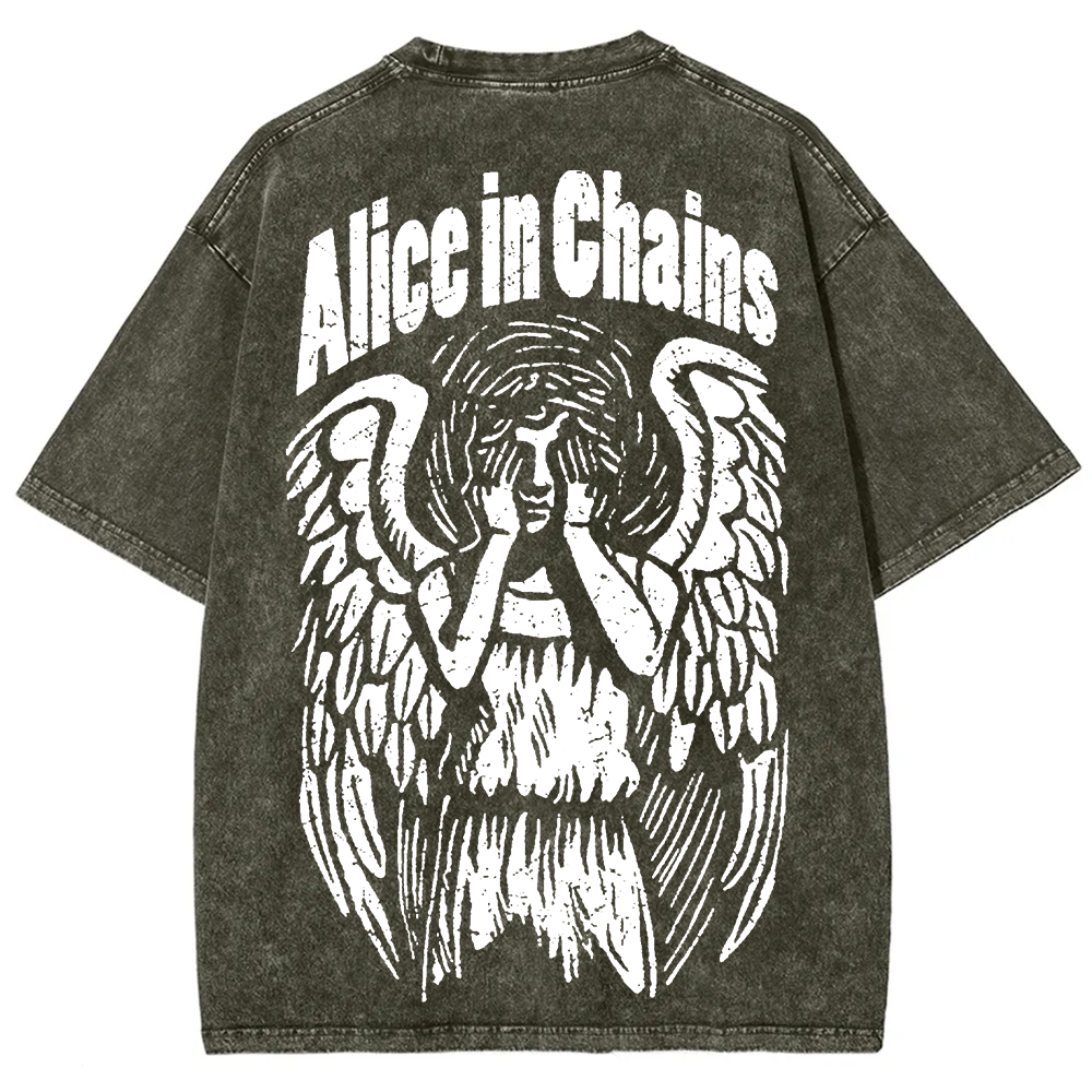 Unisex Vintage Washed Alice In Chains T-Shirt