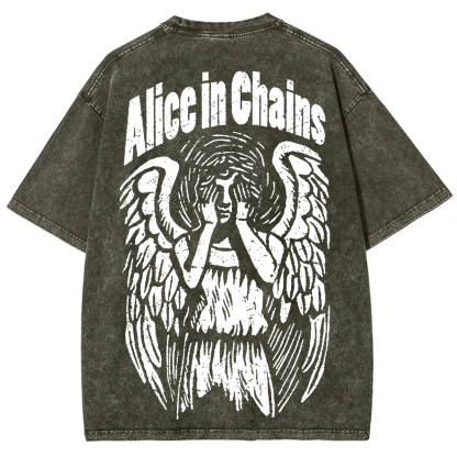 Unisex Vintage Washed Alice In Chains T-Shirt