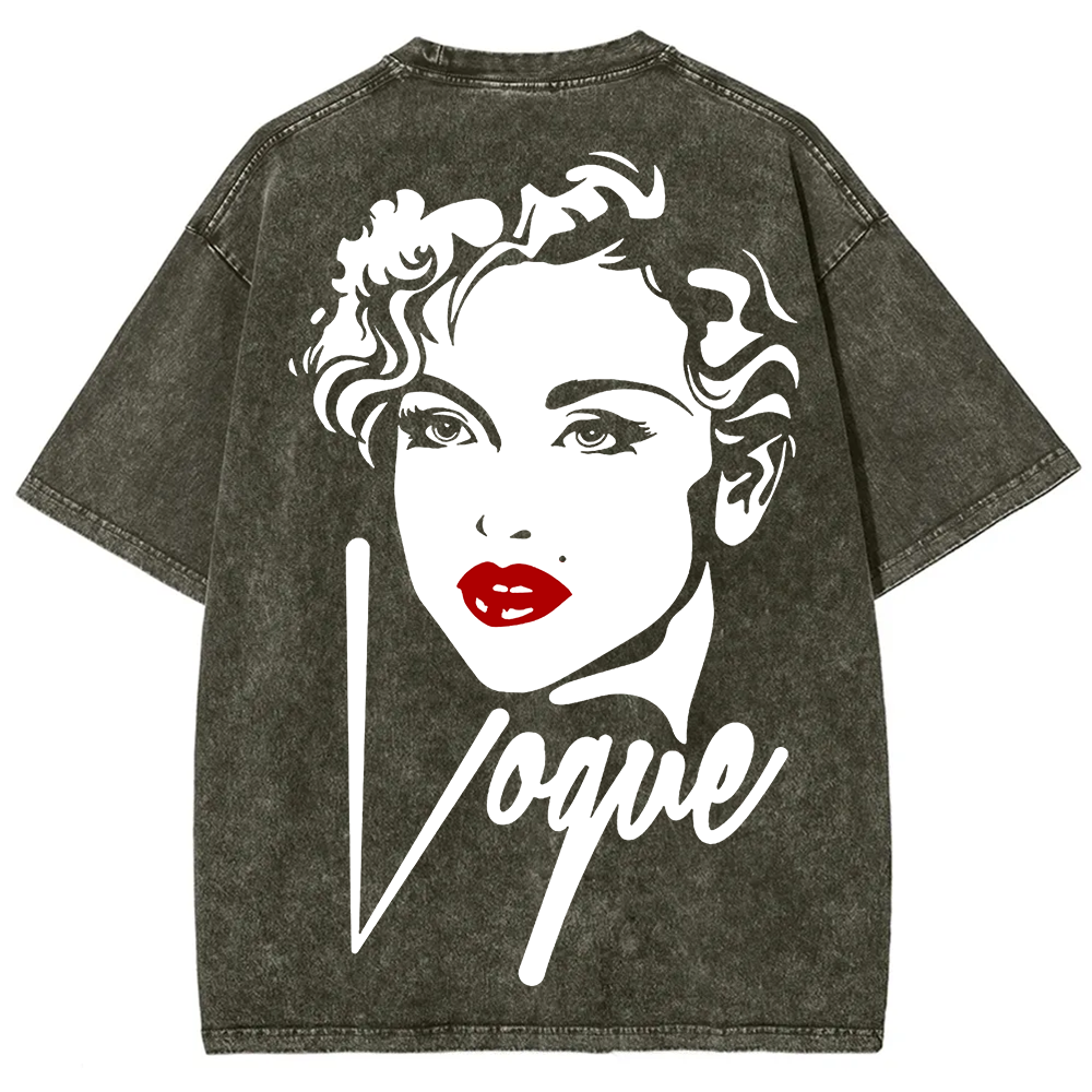  Vintage Washed Madonna Vogue Cover  T-Shirt