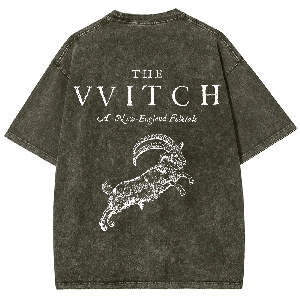Unisex Vintage Washed The Witch  T-shirt