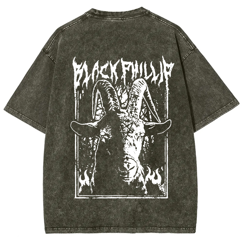 Unisex Vintage Washed The Witch Black Phillip T-Shirt