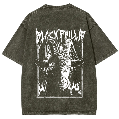 Unisex Vintage Washed The Witch Black Phillip T-Shirt