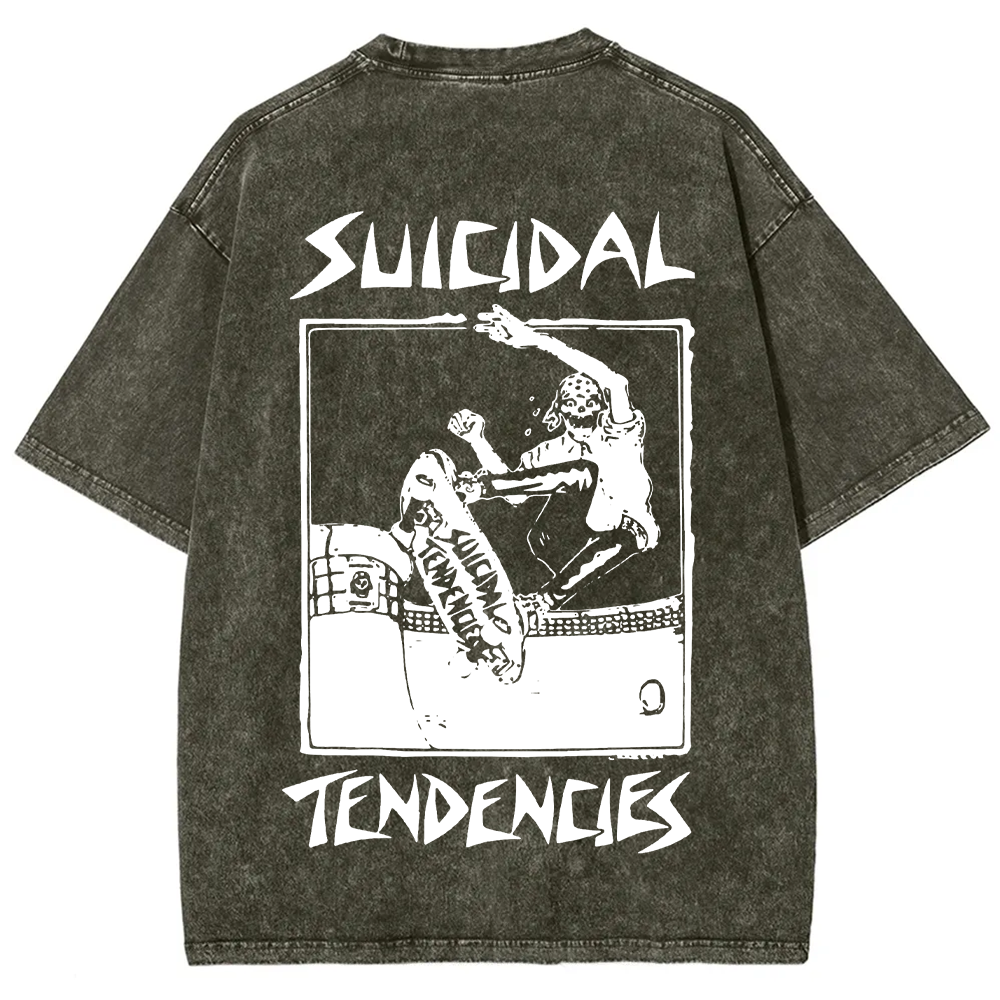 Suicidal Tendencies Band Vintage Washed  T-Shirt