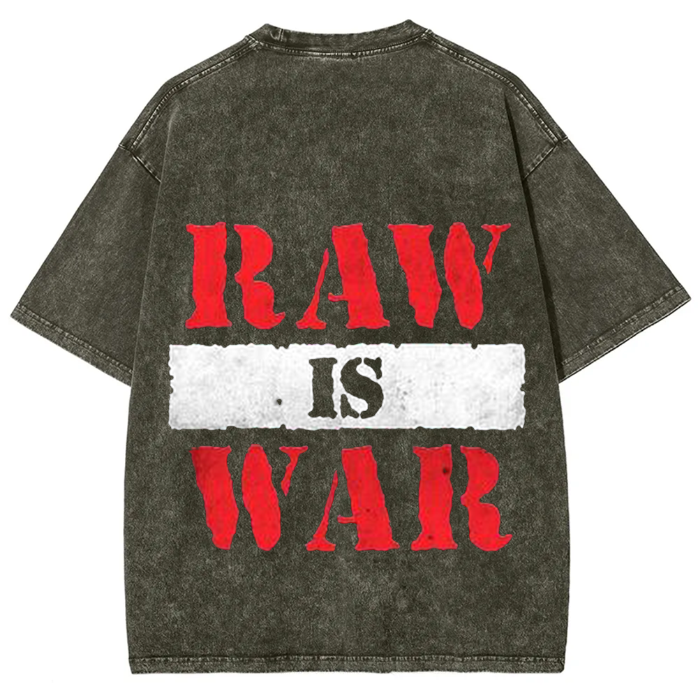 Wrestling WWE Raw Vintage Washed T-Shirt