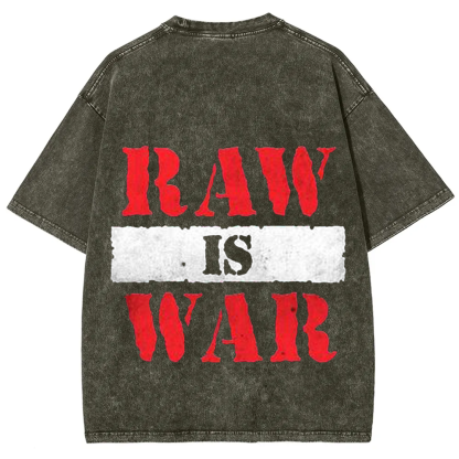 Wrestling WWE Raw Vintage Washed T-Shirt