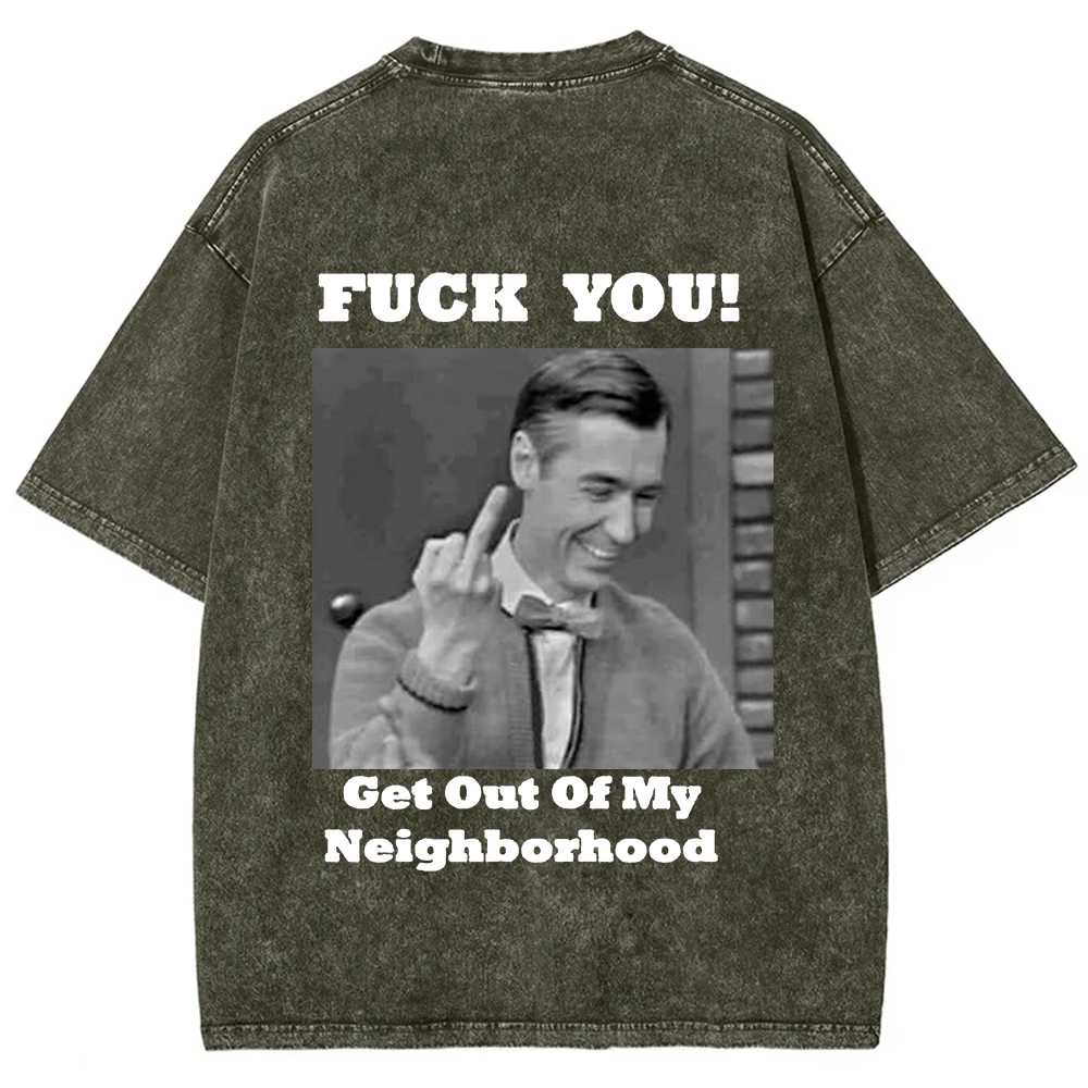 Fuck You Print Casual T-Shirt