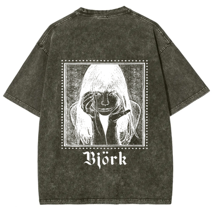 Björk Singer Vintage Washed T-Shirt