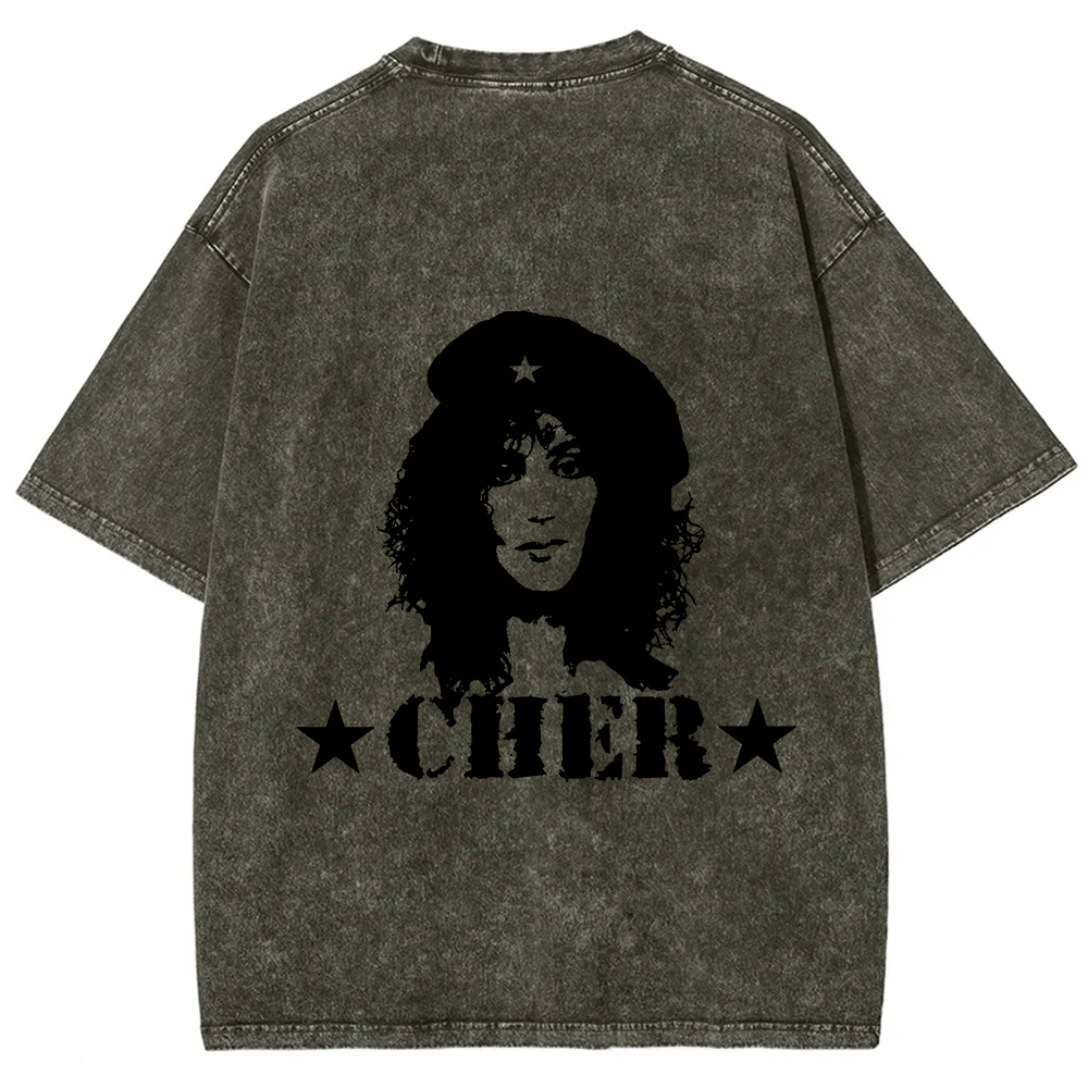Cher Singer Vintage Washed T-Shirt