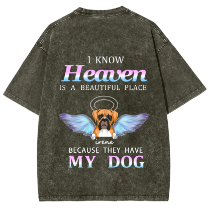 Heaven Is A Beautiful Place - Personalized Custom Unisex T-shirt