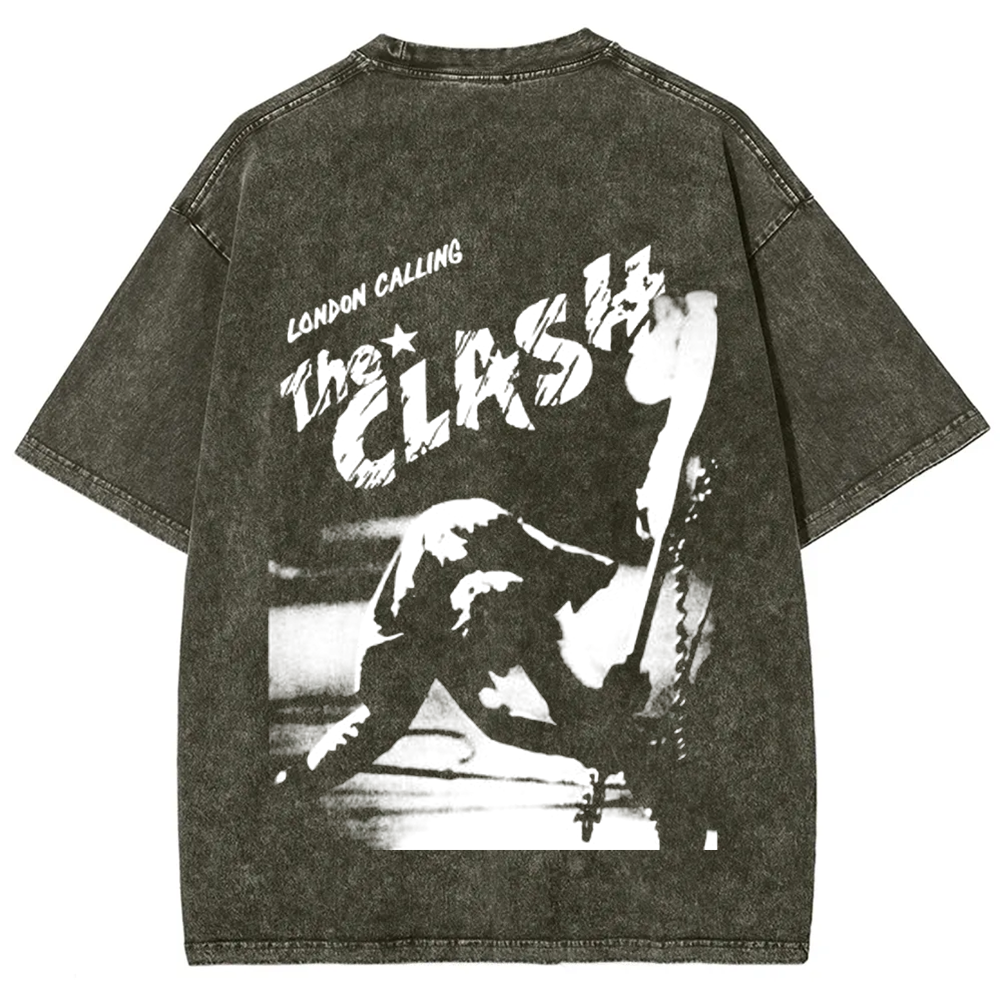 Vintage Washed The Clash Punk Band T-Shirt