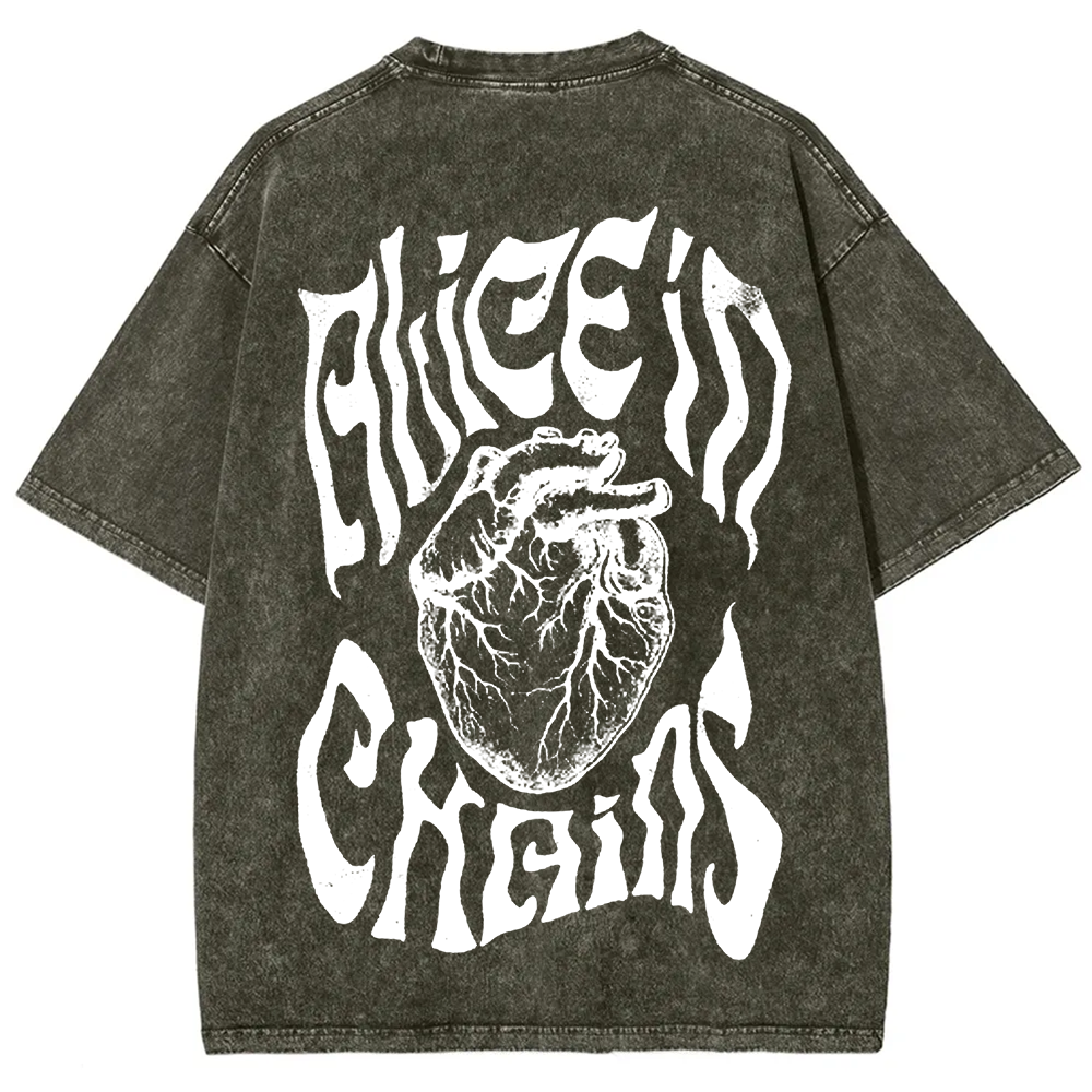 Unisex Vintage Washed Alice in Chains T-Shirt