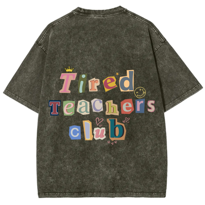 Tired Teachers Club Crop Tops?