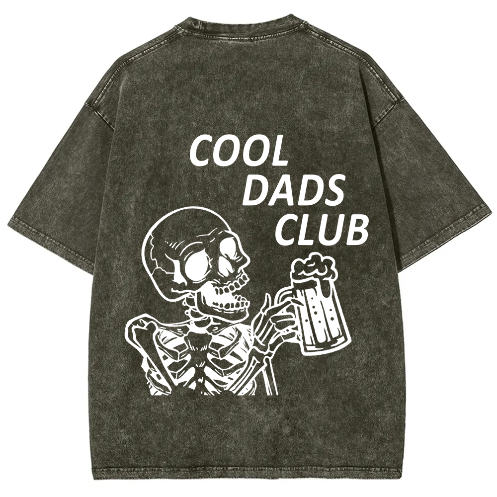 Cool Dads Club Unisex Fit Washed T-Shirt