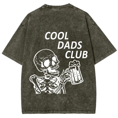 Cool Dads Club Unisex Fit Washed T-Shirt