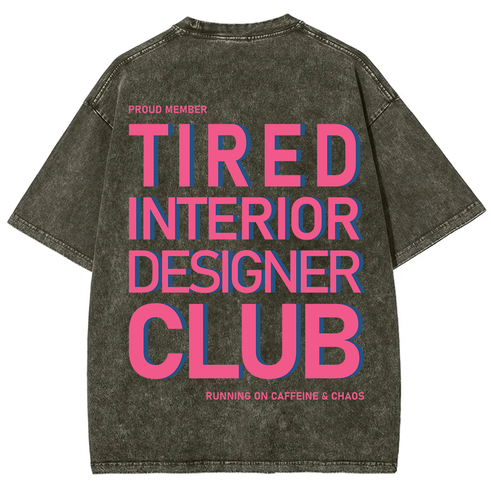Interior Designer Club Unisex Fit Washed T-Shirt?