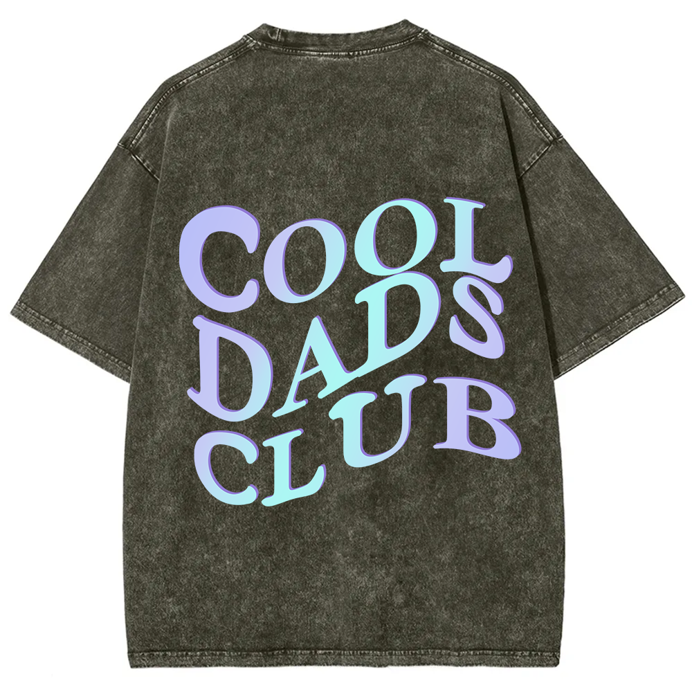 Cool Dads Club Snowflake Vintage Cotton T-Shirt