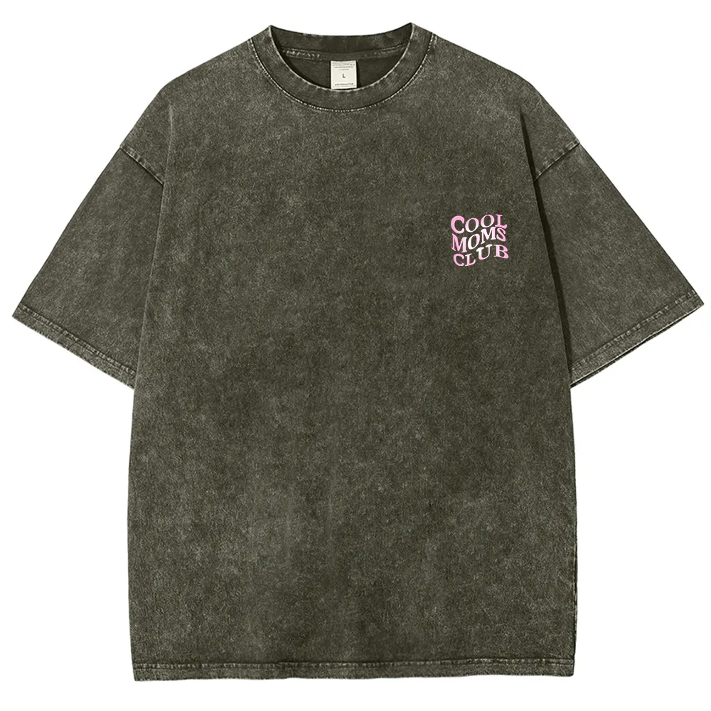 Cool Moms Club Snowflake Vintage Washed T-Shirt