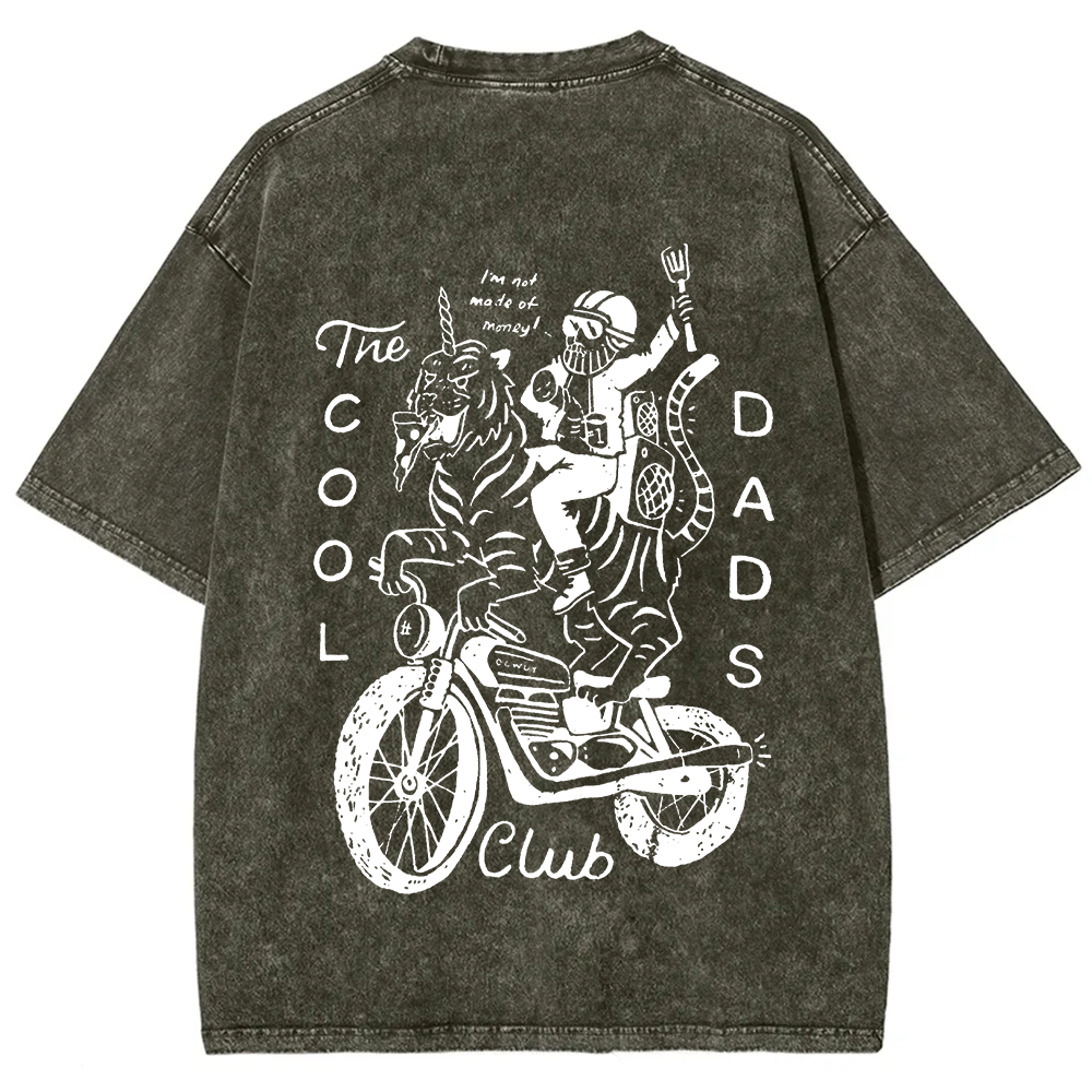 The Cool Dads Club Unisex Fit Washed T-Shirt