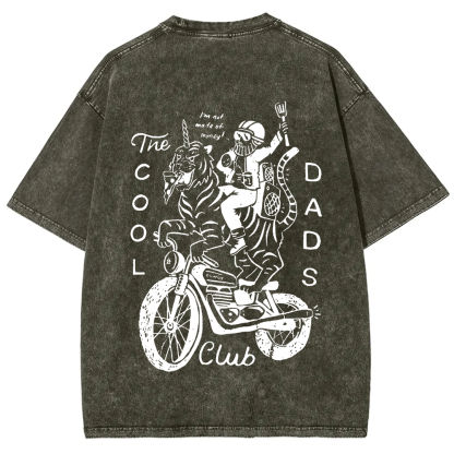 The Cool Dads Club Unisex Fit Washed T-Shirt