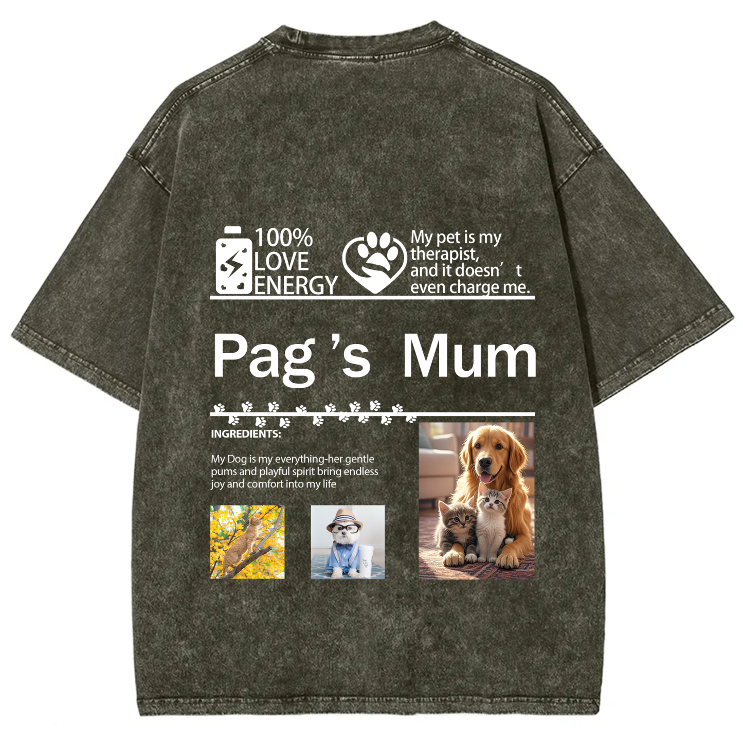 Pet Photo Creative Customized Unisex T-shirt