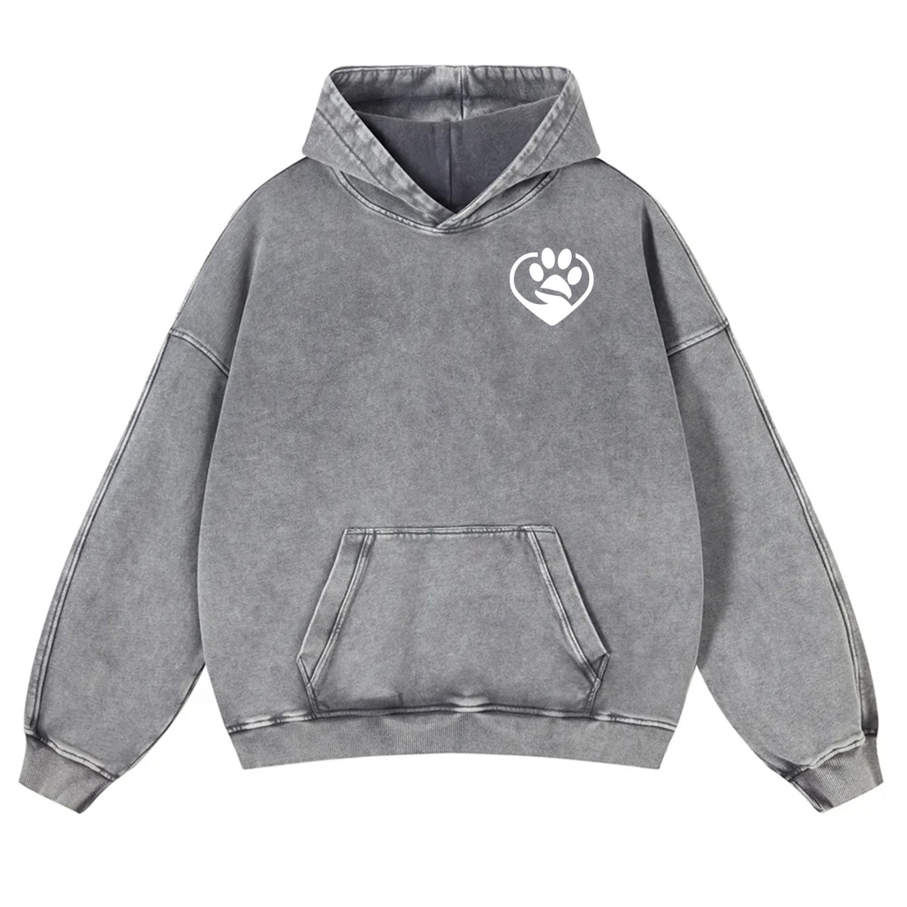Pet Photo Creative Customized Unisex Washed Hoodie