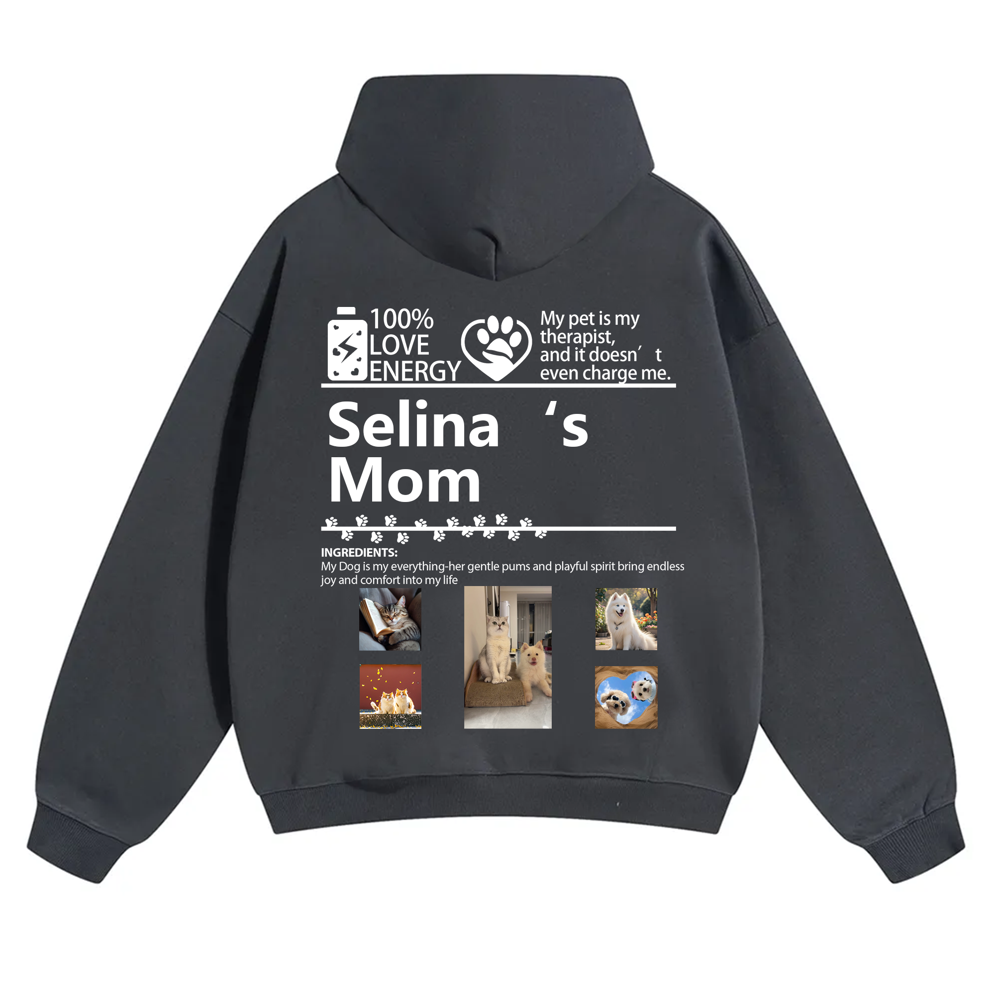 Pets Photos Creative Customized Unisex Hoodie