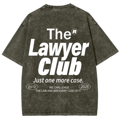 The Lawyer Club Unisex Fit Washed T-Shirt