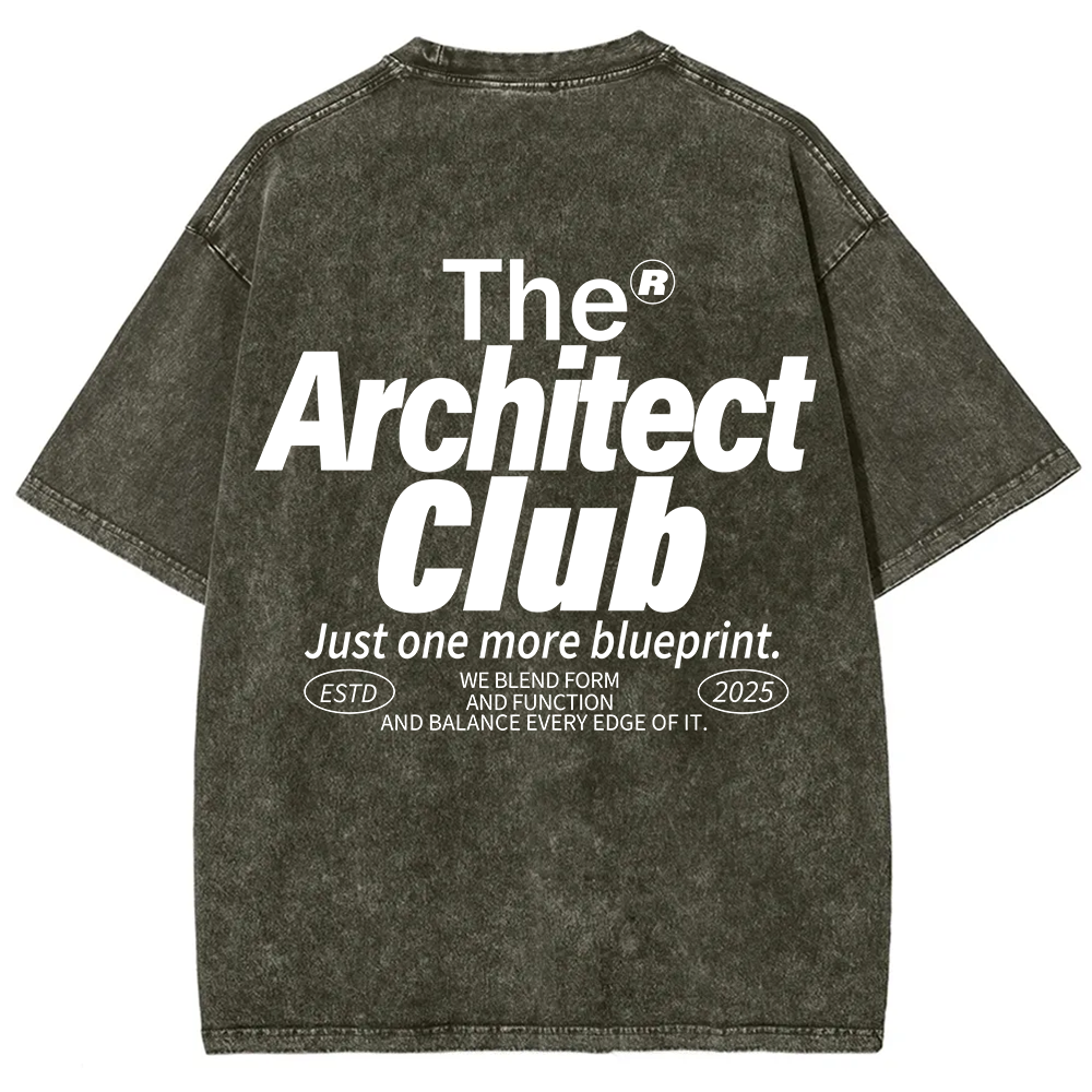 The Architect Club Unisex Fit Washed T-Shirt
