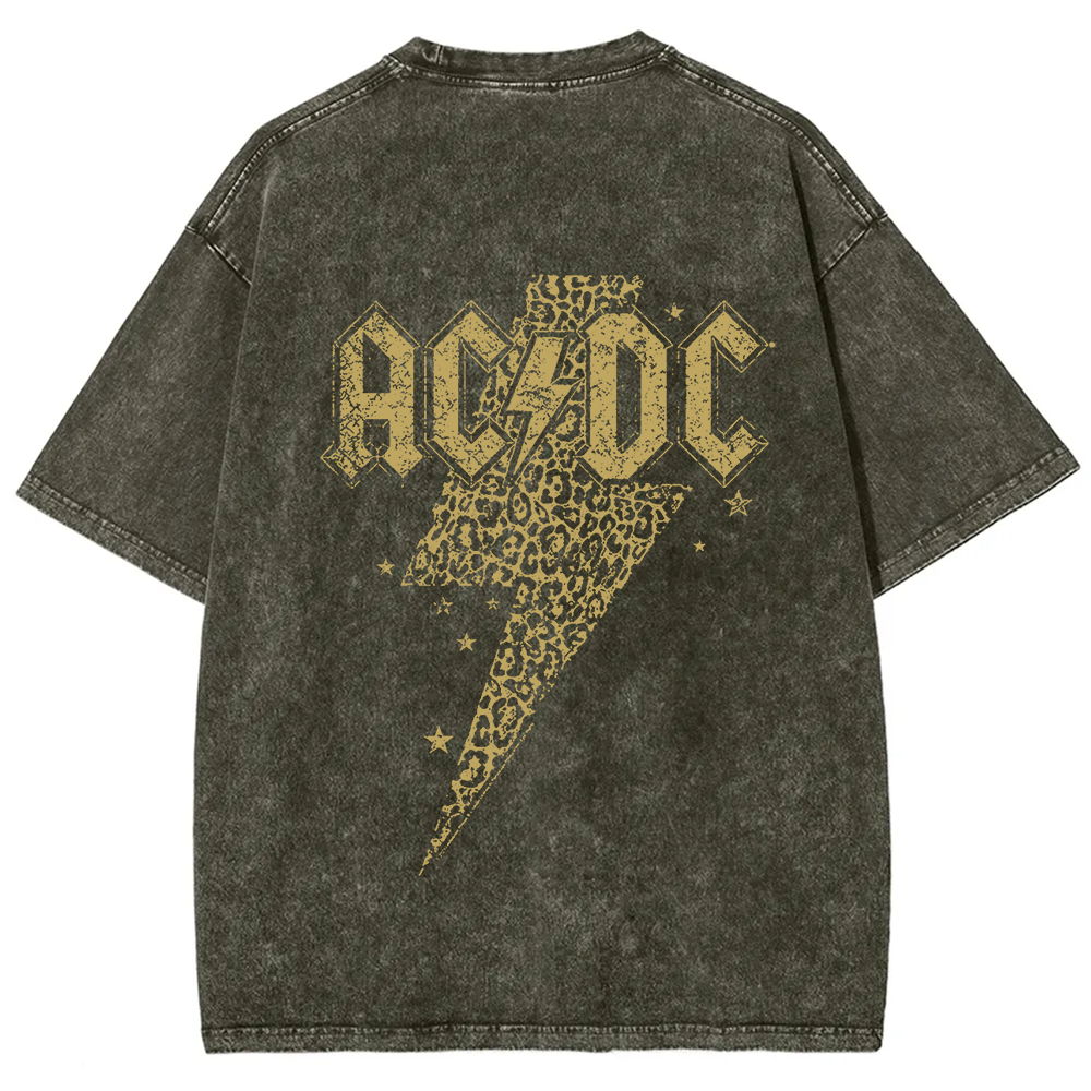 Unisex Vintage Washed ACDC t-Shirt