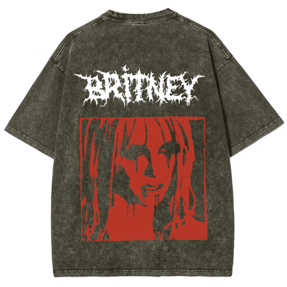 Britney Singer Washed t-Shirt