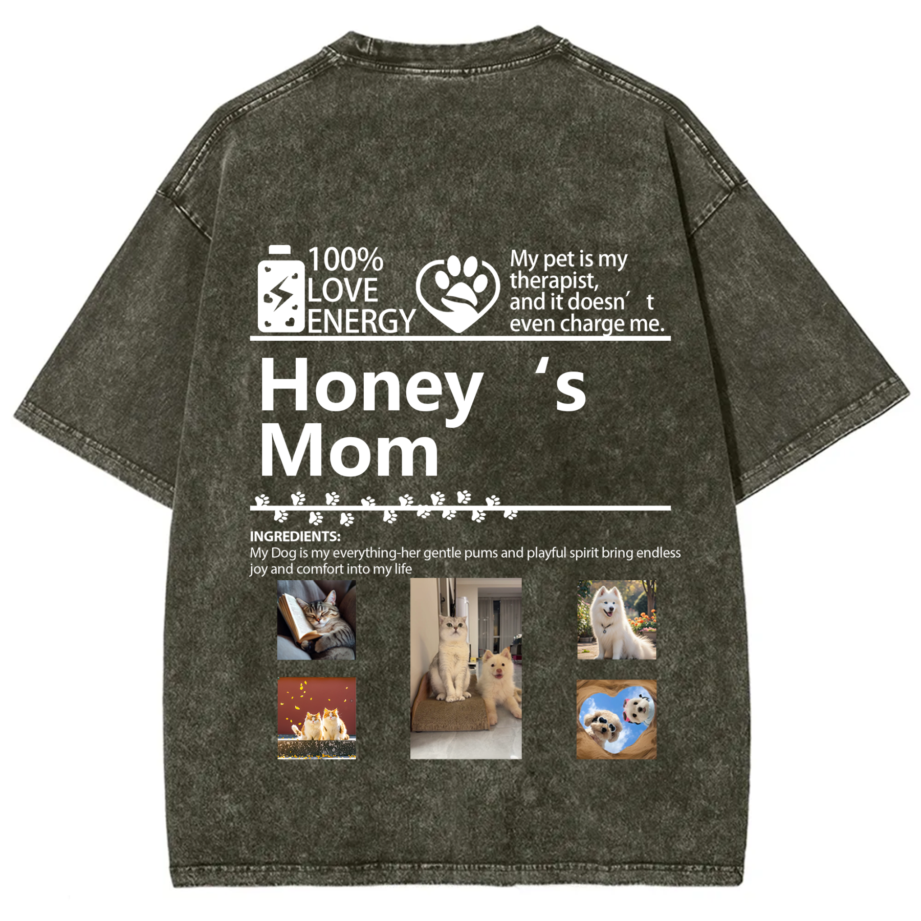 Pets Photos Creative Customized Unisex T-shirt