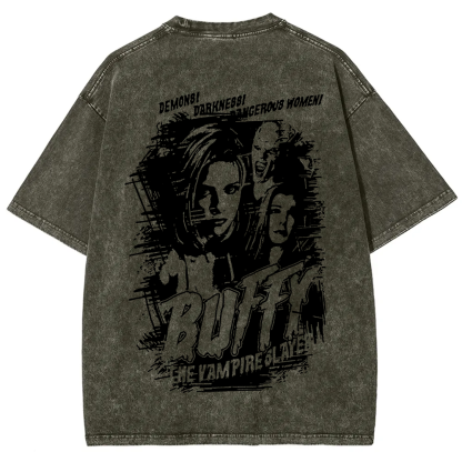 Buffy The Vampire Slayer TV Series Vintage Washed Washed t-Shirt