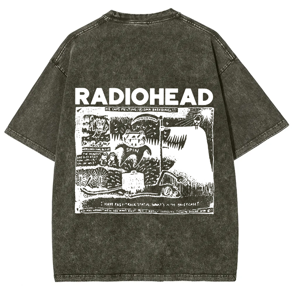 Unisex Cotton Radiohead Rock Band t-Shirt