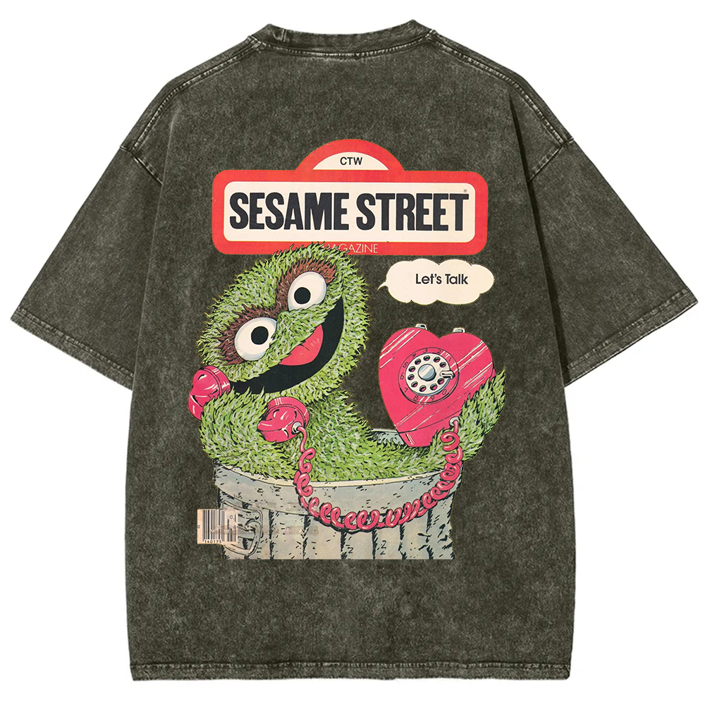 Ttalk Dirty Illustration Printed  t-Shirt