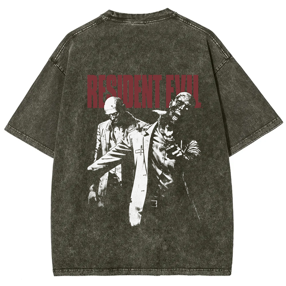 Unisex Vintage Washed Resident Evil Two Zeds t-Shirt