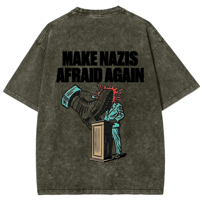 Vintage Washed Make Nazis Afraid Again t-Shirt