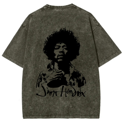 The Jimi Hendrix Experience Band Casual Printed t-Shirt