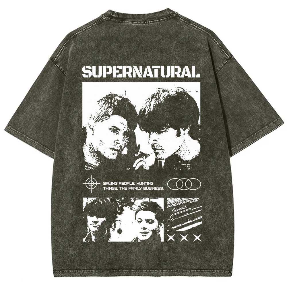 Supernatural TV Series Washed t-Shirt