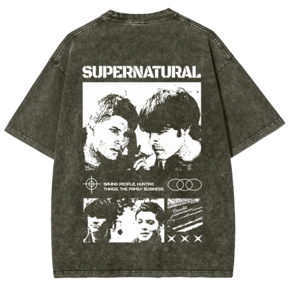 Supernatural TV Series Washed t-Shirt