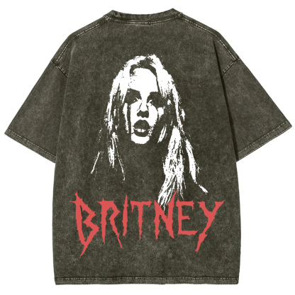 Britney Singer Washed t-Shirt