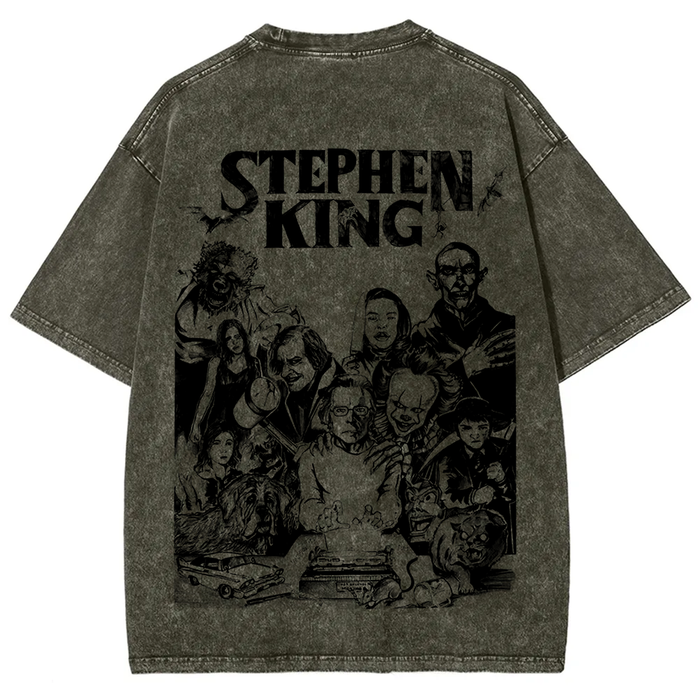 Unisex Casual Stephen King Celebrities Printed t-Shirt