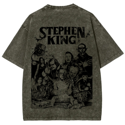 Unisex Casual Stephen King Celebrities Printed t-Shirt
