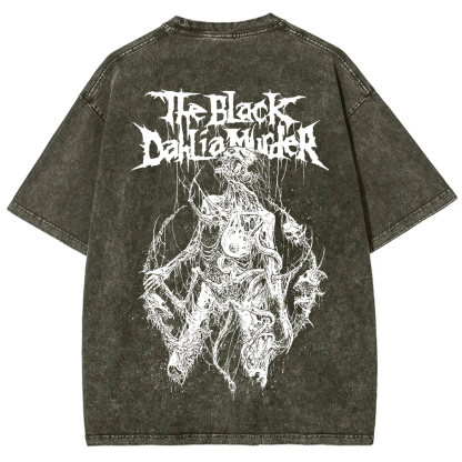 Unisex Vintage The Black Dahila Zombie t-Shirt