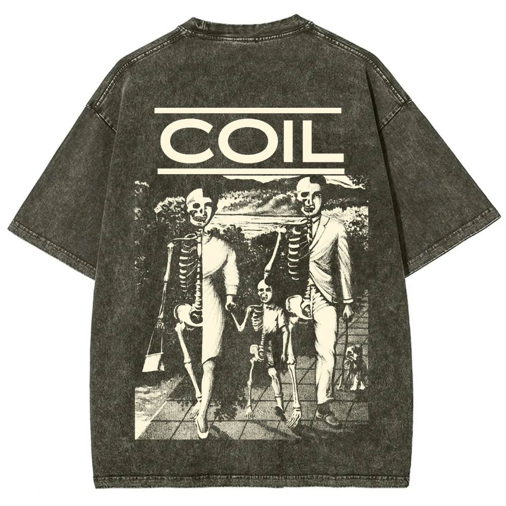 Unisex Washed Coil Band t-Shirt