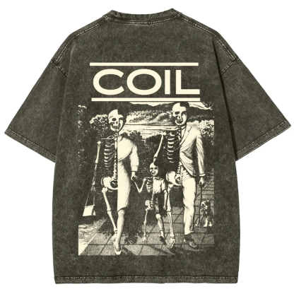Unisex Washed Coil Band t-Shirt